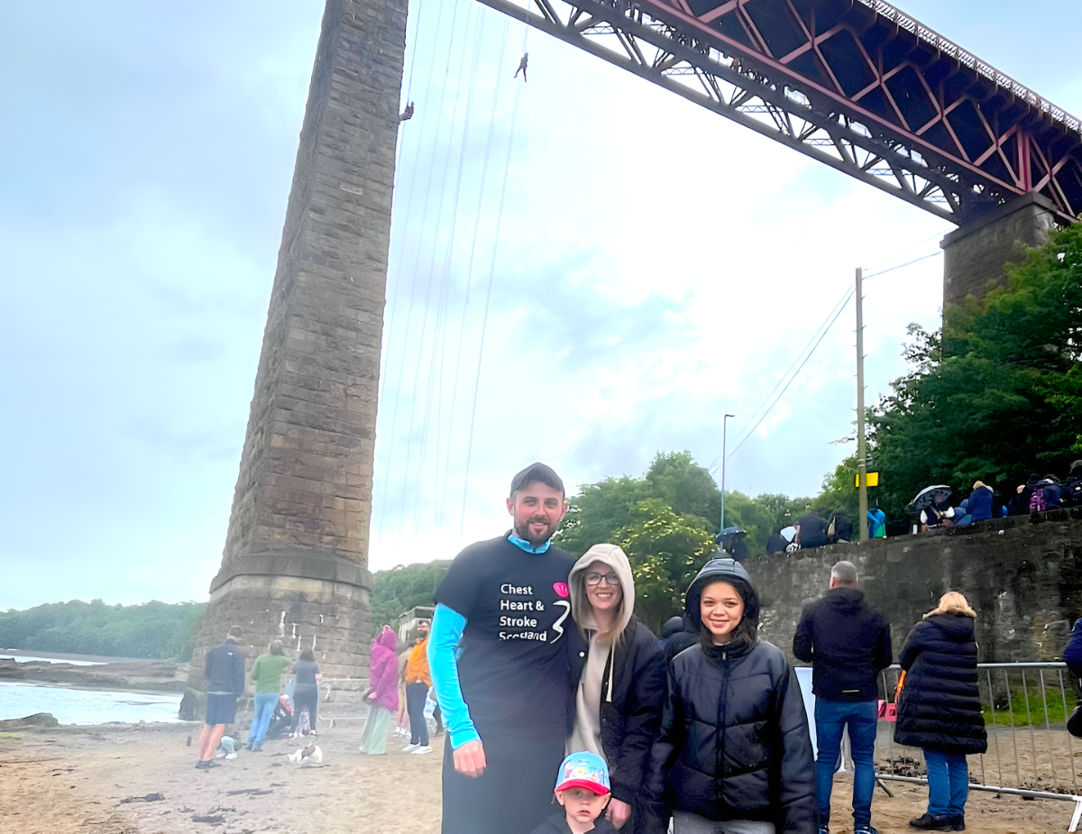 Ryan Abseil from Forth Rail Bridge